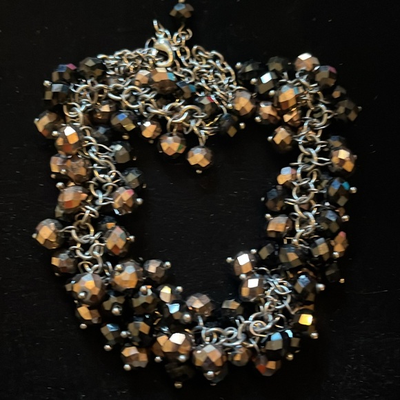 Brown and Black Beaded Necklace - Picture 9 of 16
